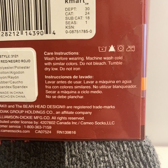 Kodiak Technical Men's Socks Black Red Heavy Cushion Arch Support - Picture 11 of 14